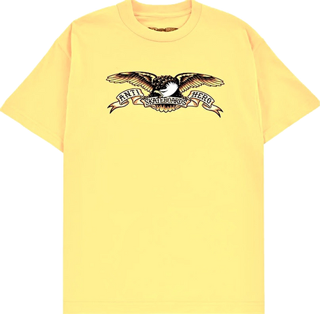 ANTI HERO EAGLE SS TSHIRT SMALL CORNSILK YEL/BLK