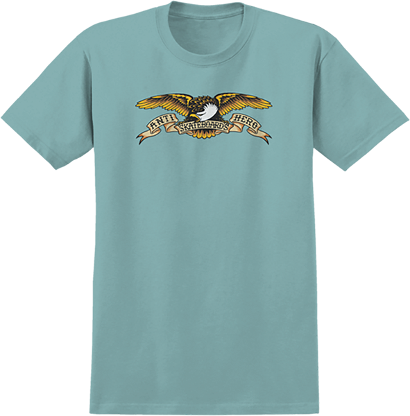 ANTI HERO EAGLE SS S-HEATHER ARCTIC/BLACK