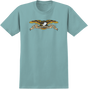 ANTI HERO EAGLE SS M-HEATHER ARCTIC/BLACK