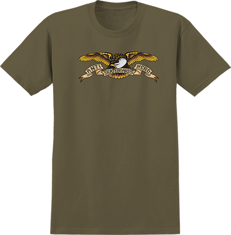 ANTI HERO EAGLE SS TSHIRT SMALL SAFARI GRN/MULTI
