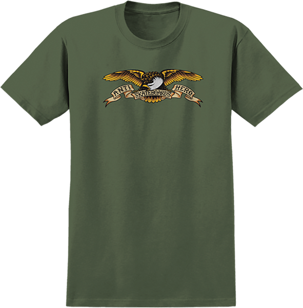 ANTI HEROEAGLE HEMP SS TSHIRT SMALL OLIVE