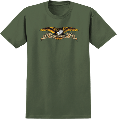 ANTI HEROEAGLE HEMP SS TSHIRT SMALL OLIVE