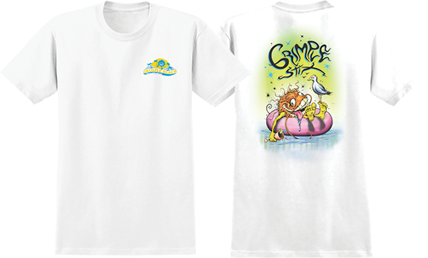 ANTI HERO GRIMPLE BEACH SS TSHIRT SMALL WHITE