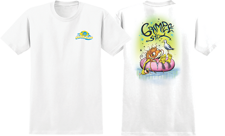 ANTI HERO GRIMPLE BEACH SS TSHIRT MEDIUM WHITE