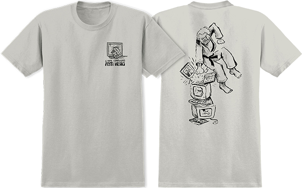 ANTI HERO I HATE COMPUTERS SS TSHIRT XLARGE ICE GREY