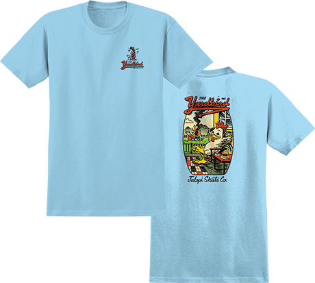 ANTI HERO JALOPI YARDBIRD SS TSHIRT S-HEATHER LIGHT BLUE
