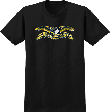 ANTI HERO MISREGISTER EAGLE SS SMALL BLACK