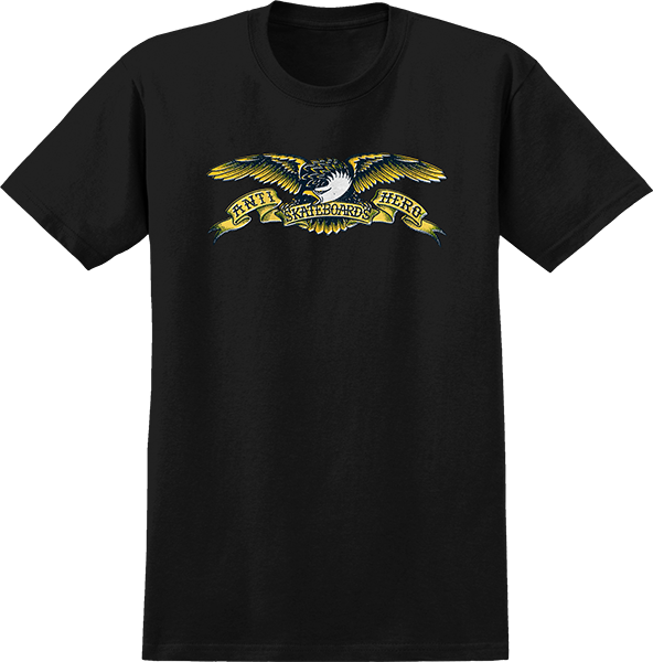 ANTI HERO MISREGISTER EAGLE SS SMALL BLACK