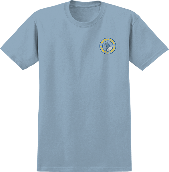 ANTI HERO PIGEON ROUND SS TSHIRT LARGE  LT.BLUE/MULTI