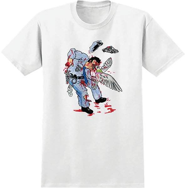 ANTI HERO PIGEON ATTACK SS TSHIRT SMALL WHITE