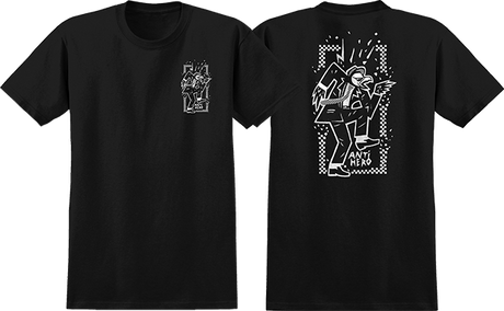 ANTI HERO RUDE BWOY SS TSHIRT SMALL BLK WHT