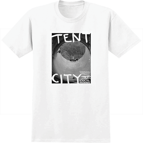 ANTI HERO TENT CITY SS TSHIRT MEDIUM WHT