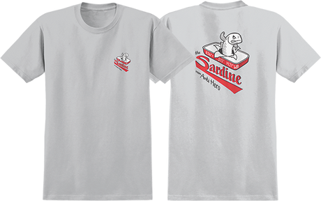 ANTI HERO THE SARDINE SS TSHIRT MEDIUM-NEW SILVER