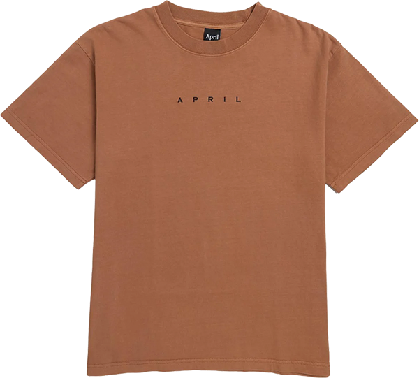 APRIL EMBROIDERED LOGO SS TSHIRT XLARGE ORANGE