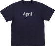APRIL OG LOGO SHORT SLEEVE TSHIRT MEDIUM NAVY/WHT