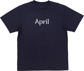 APRIL OG LOGO SHORT SLEEVE TSHIRT MEDIUM NAVY/WHT