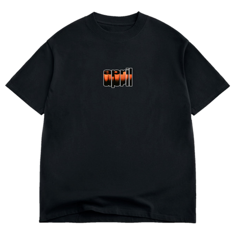 APRIL RUSTED OVER SS TSHIRT SMALL BLACK