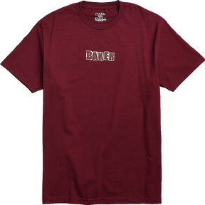 BAKER BRAND LOGO SS MEDIUM BURGUNDY