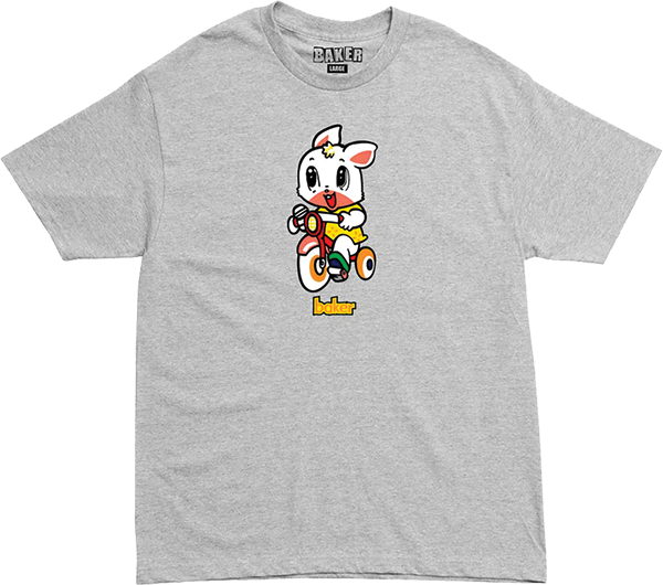 BAKER BUNNY SS TSHIRT LARGE HEATHER GREY