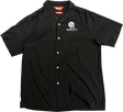 BAKER SKULLS SS TSHIRT BUTTON UP XLARGE BLK