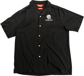 BAKER SKULLS SS TSHIRT BUTTON UP XLARGE BLK