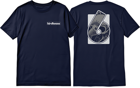 BIRDHOUSE HIDDEN SS TSHIRT MEDIUM NAVY