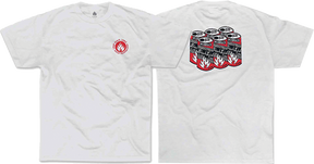 BLACK LABEL 35 YEARS 6 PACK LOGO SS TSHIRT SMALL WHITE
