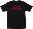BLOOD WIZARD OUTLINE LOGO SS TSHIRT SMALL BLACK