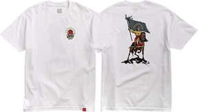CHOCOLATE LUCHADORE SS TSHIRT SMALL WHITE