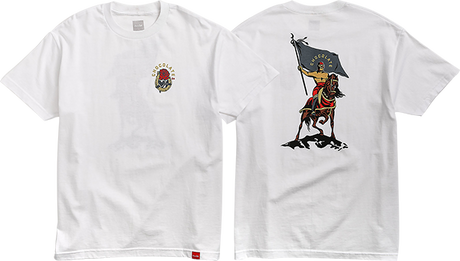 CHOCOLATE LUCHADORE SS TSHIRT SMALL WHITE