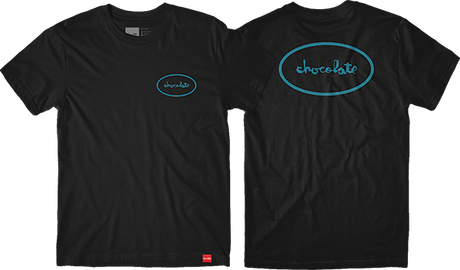 CHOCOLATE OVAL SS TSHIRT SMALL BLACK