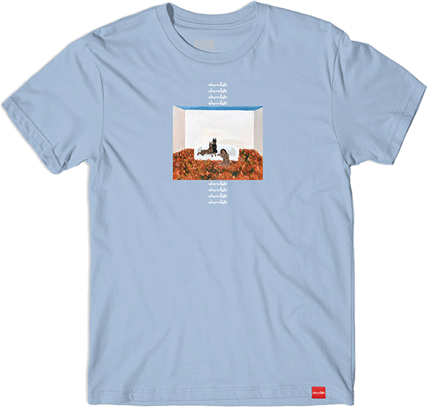 CHOCOLATE DOBERMAN SS TSHIRT SMALL LT.BLUE