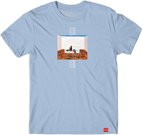 CHOCOLATE DOBERMAN SS TSHIRT SMALL LT.BLUE