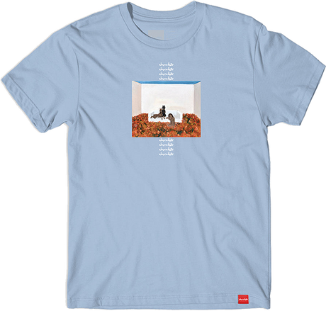 CHOCOLATE DOBERMAN SS TSHIRT SMALL LT.BLUE