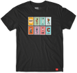 CHOCOLATE LOTERIA CARD SPREAD SS TSHIRT LARGE BLACK