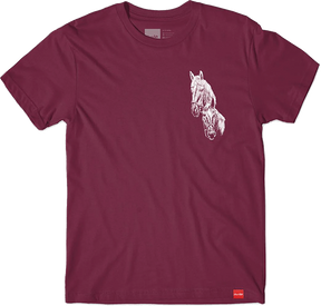 CHOCOLATE SAN CHOCO SS TSHIRT LARGE BURGUNDY