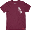 CHOCOLATE SAN CHOCO SS TSHIRT XLARGE BURGUNDY
