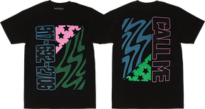 CALL ME 917 80'S AMERICAN SS TSHIRT SMALL BLACK