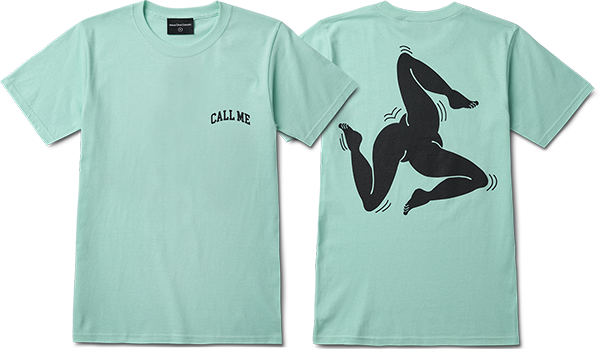 CALL ME 917 LEGS ISLAND SS TSHIRT SMALL REEF GRN