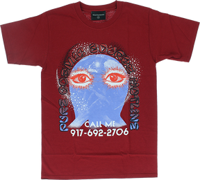 CALL ME 917 PURE COSMIC SS TSHIRT SMALL CARDINAL