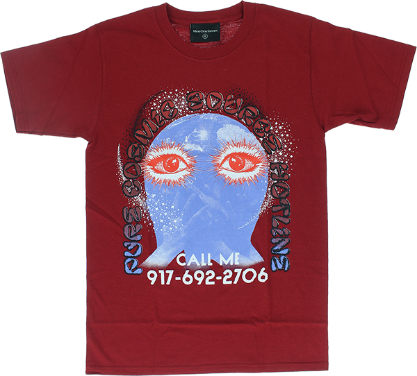 CALL ME 917 PURE COSMIC SS TSHIRT SMALL CARDINAL