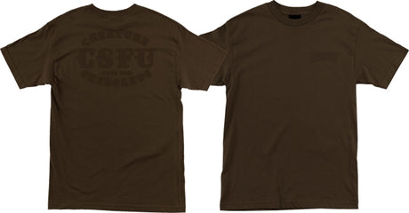 CREATURE CLUB SUPPORT SS TSHIRT SMALL DARK CHOCOLATE