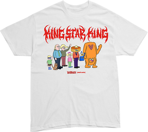 DEATHWISH KING STAR KING SS TSHIRT LARGE  WHT