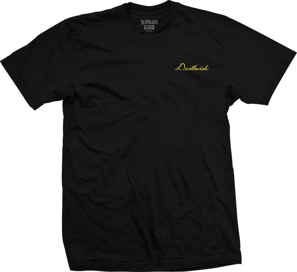 DEATHWISH SCRIPT SS TSHIRT SMALL BLACK