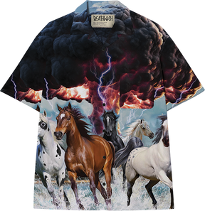 DEATHWISH POST MODERN BUTTON UP SS TSHIRT L