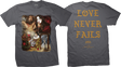 DGK GODFITTI NO LLORES SS TSHIRT LARGE CHARCOAL