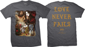 DGK GODFITTI NO LLORES SS TSHIRT LARGE CHARCOAL