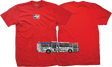 DGK TRANSPORTATION SS TSHIRT XLARGE RED