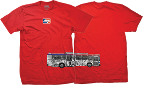 DGK TRANSPORTATION SS TSHIRT XLARGE RED