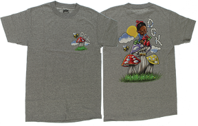 DGK TRIPPY MATH SS TSHIRT SMALL HEATHER GREY